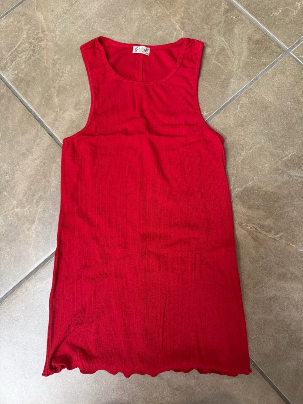 Free People Fresh in Love Red Tank Top